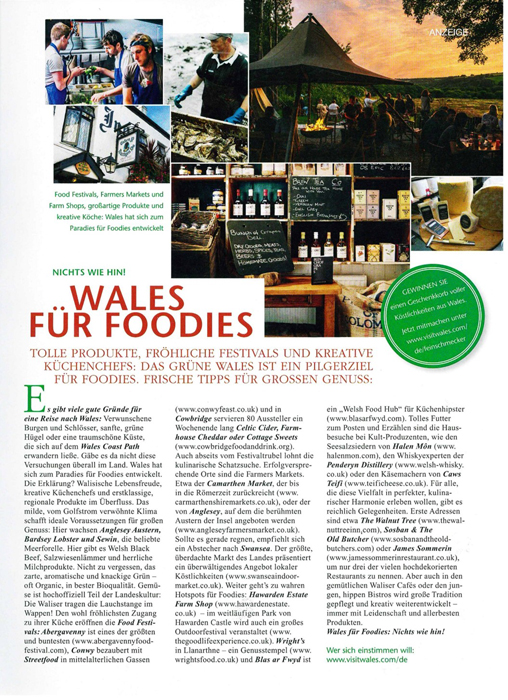 Advertorial - Wales - Feinschmecker