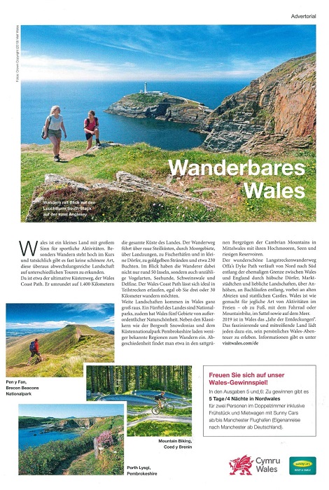Trade - PR - Wales - Touristik Aktuell
